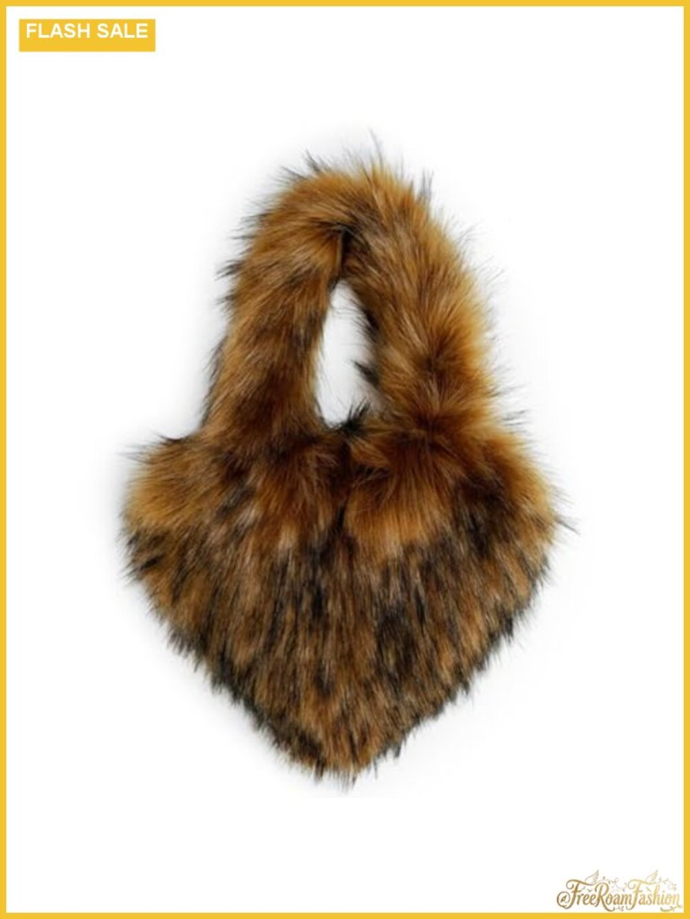Faux Fur Heart Shape Shoulder Bag Fluffy Purse Trendy Y2K Cute Handbag
